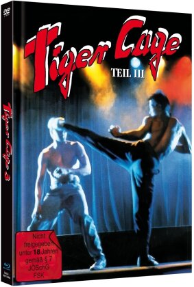 Tiger Cage 3 (1991) (Cover B, Édition Limitée, Mediabook, Uncut, Blu-ray + DVD)