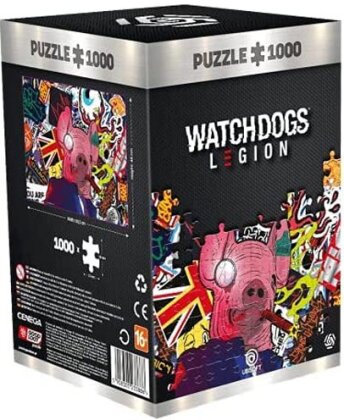 Merc Puzzle Watch Dogs Legion Pig Mask 1000 Teile