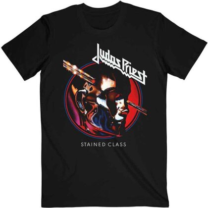 Judas Priest Unisex T-Shirt - Stained Class Album Circle