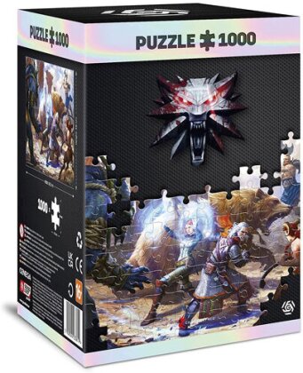 Merc Puzzle Witcher Geralt & Triss in Battle 1000 Teile