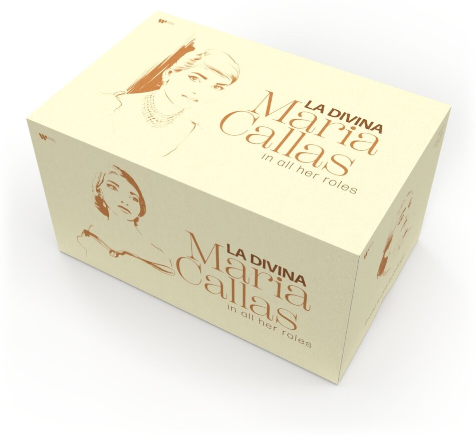 Maria Callas - La Divina - Maria Callas In All Her Roles (Deluxe Edition, Limited Edition, 131 CDs + 3 Blu-rays + DVD)