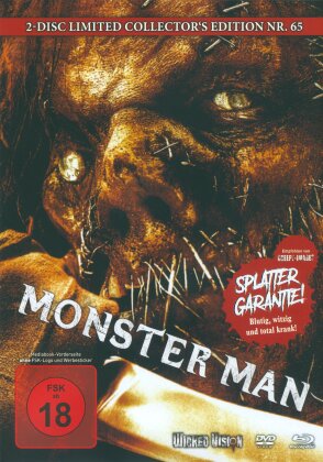 Monster Man (2003) (Cover A, Collector's Edition Limitata, Mediabook, Uncut, Blu-ray + DVD)