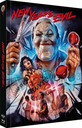 New Year‘s Evil (1980) (Cover B, Limited Edition, Mediabook, Uncut, Blu-ray + DVD)