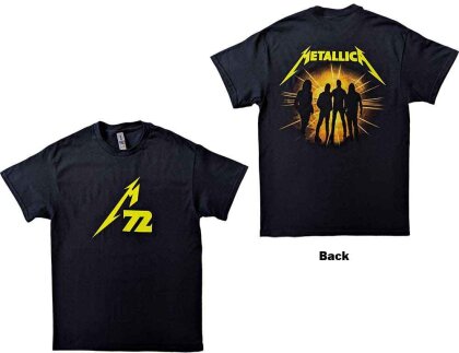 Metallica Unisex T-Shirt - 72 Seasons Strobes Photo (Back Print)