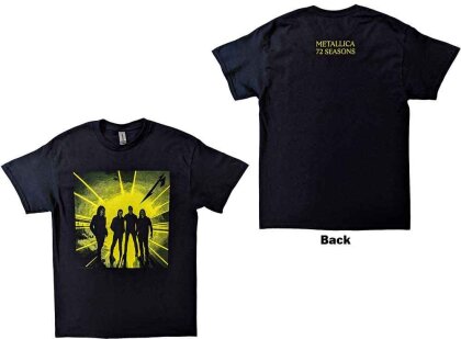 Metallica Unisex T-Shirt - 72 Seasons Burnt Strobe (Back Print)