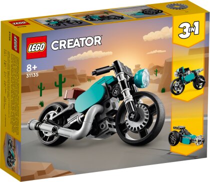 Oldtimer Motorrad - Lego Creator, 128 Teile,