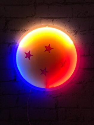 Dragon Ball Z: Dragon Ball Neon Lamp Mural - 30 cm