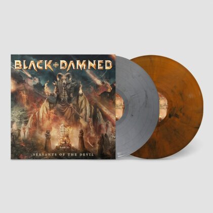 Black & Damned - Servants Of The Devil (Gatefold, Limited Edition, Grey/Orange Vinyl, 2 LPs)