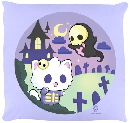 Cosmic Boop: Ghost Hunt - Lilac Cushion