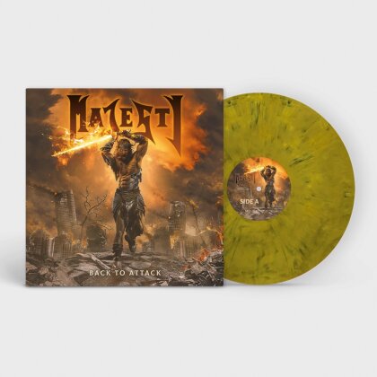 Majesty - Back To Attack (Limited Edition, Orange/White marbled Vinyl, LP)