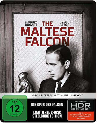 The Maltese Falcon - Die Spur des Falken (1941) (Limited Edition, Steelbook, 4K Ultra HD + Blu-ray)