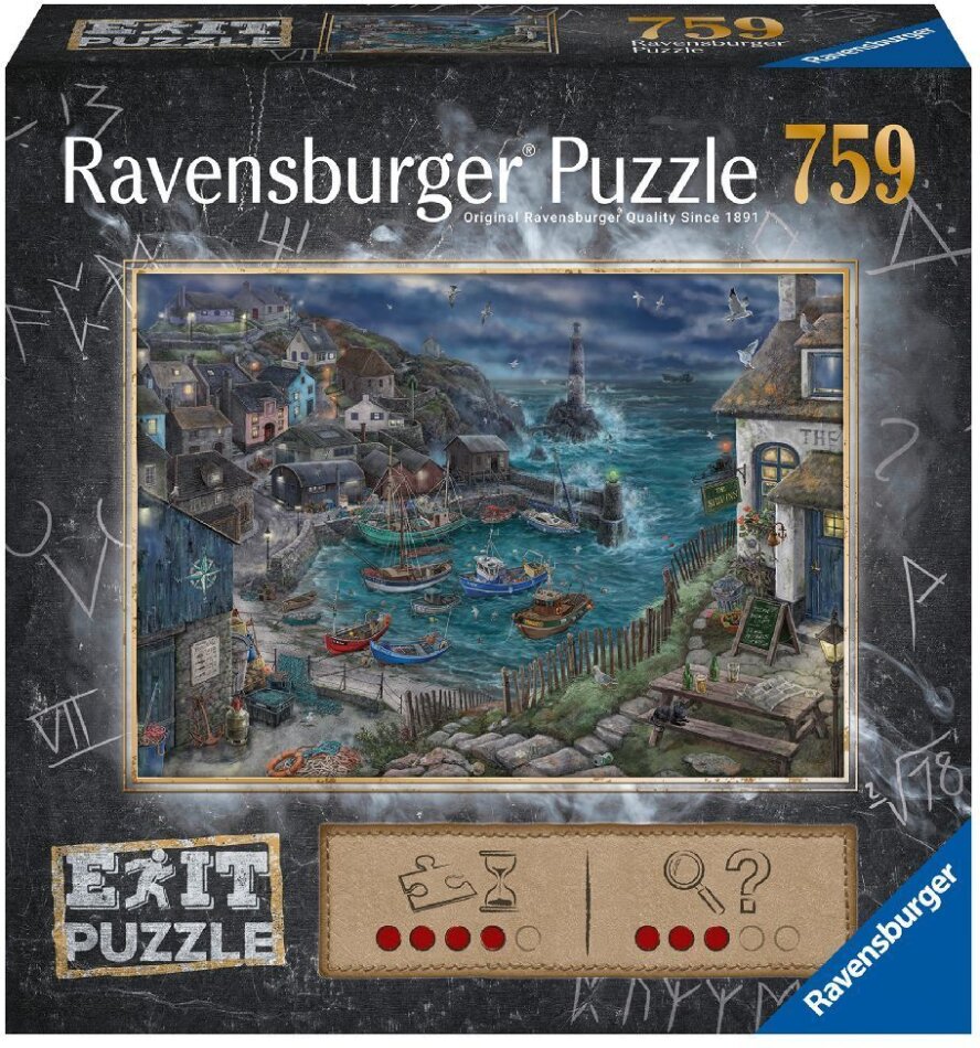 Ravensburger EXIT Puzzle 17365 Das Fischerdorf - 759 Teile Puzzle für Erwachsene und Kinder ab 14 Jahren