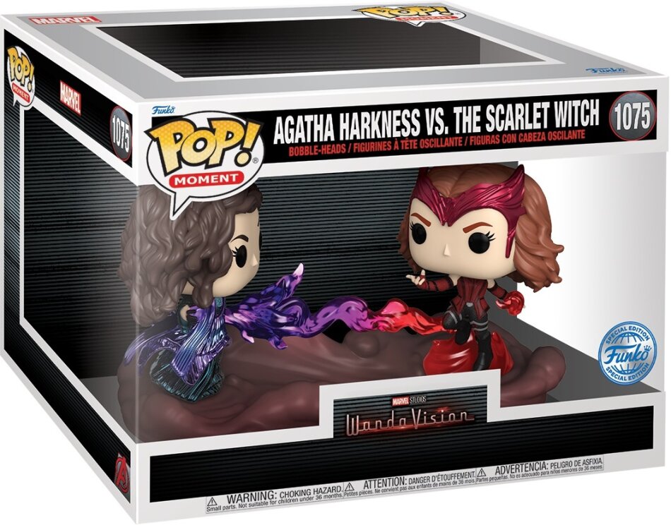 Wanda vs Agatha - Wanda Vision (1075) - POP Marvel - POP Moment - Exclusive - 9 cm