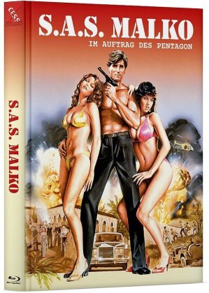 S.A.S. Malko - Im Auftrag des Pentagon (1982) (Cover A, Edizione Limitata, Mediabook, Blu-ray + DVD)