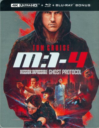 M:I-4 - Mission: Impossible 4 - Ghost Protocol (2011) (Édition Limitée, Steelbook, 4K Ultra HD + 2 Blu-ray)