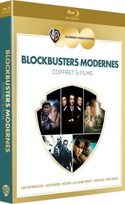 Blockbusters Modernes - Les Affranchis / Les Évadés / Matrix / La ligne verte / Mad Max : Fury Road (100 ans Warner Bros., 5 Blu-ray)