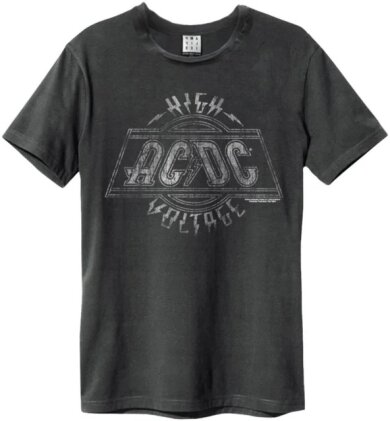 AC/DC: High Voltage - Amplified Vintage Charcoal T-Shirt