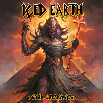 Iced Earth - I Walk Among You (ROAR! ROCK OF ANGELS RECORDS IKE, Limited Edition, Brick Red/Yellow/Orange Vinyl, LP)