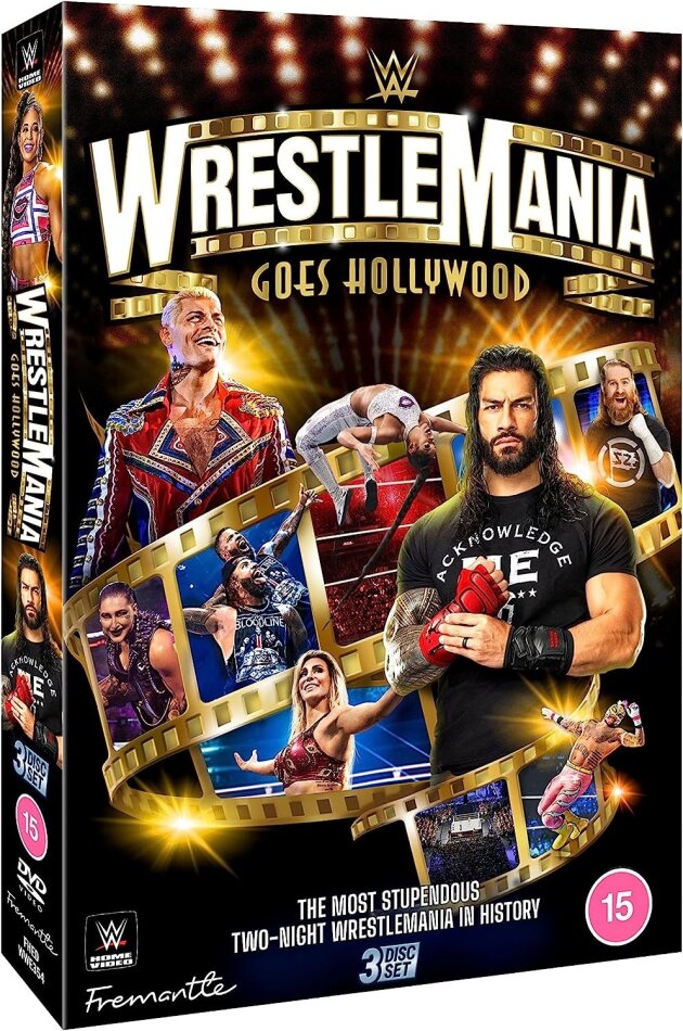 WWE: WrestleMania 39 - Wrestlemania goes Hollywood (3 DVDs)