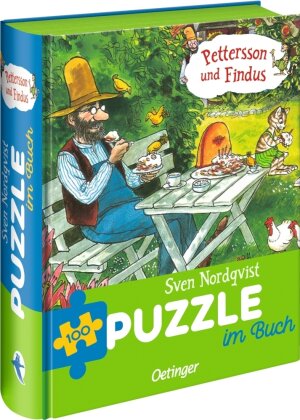 Pettersson und Findus. Puzzle im Buch. 100 Teile