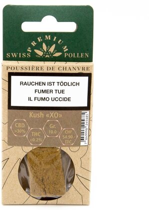Swiss Premium Pollen Kush XO (10g) - (CBD 35% THC 1%)