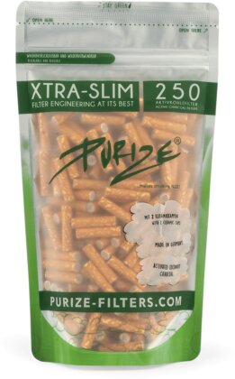 PURIZE® Xtra Slim Aktivkohlefilter SPY (250Stk.)