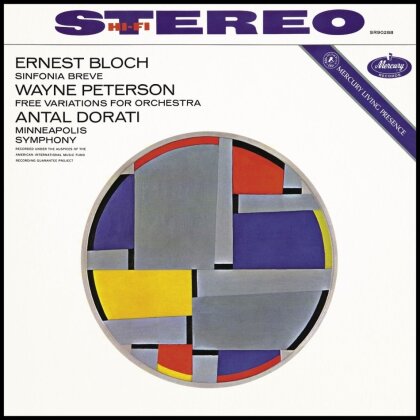 Antal Doráti (1906-1988), Minneapolis Symphony Orchestra, Ernest Bloch (1880-1959) & Wayne Peterson - Sinfonia Breve / Free Variations For Orchestra (LP)