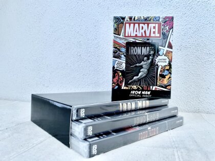 Iron Man Trilogie (+ Marvel Metallbarren Iron Man, Limited Edition, 6 DVDs)