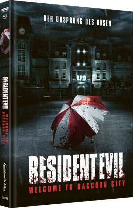 Resident Evil: Welcome to Raccoon City (2021) (Cover A, Limited Edition, Mediabook, Uncut, 4K Ultra HD + Blu-ray)