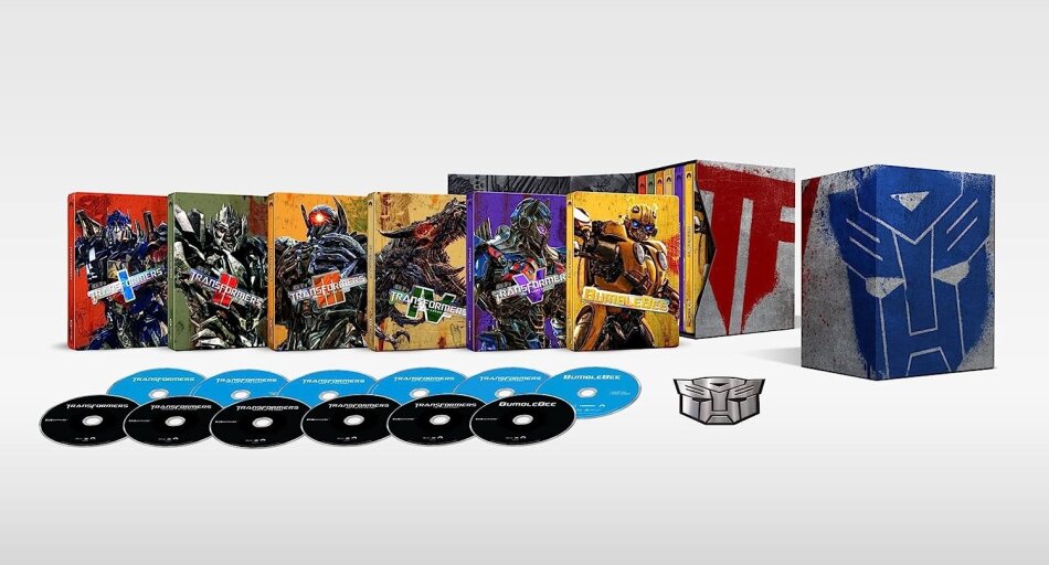 Bumblebee + Transformers 1-5 - 6-Movie Collection (Limited Edition, Steelbook, 6 4K Ultra HDs + 6 Blu-rays)