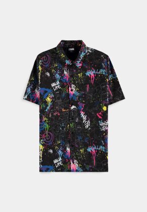 Naruto - Hero AOP Black - Men's Short Sleeved Blouse