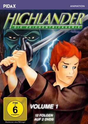 Highlander - Die Zeichentrickserie - Vol. 1 (Pidax Animation, 2 DVDs)