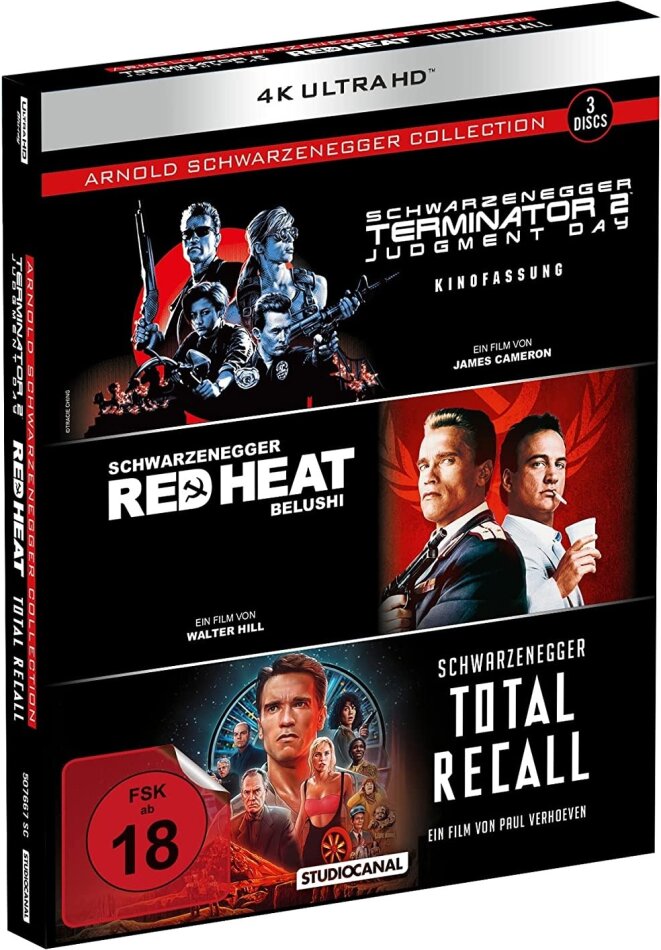 Arnold Schwarzenegger Collection - Terminator 2 / Red Heat / Total Recall (3 4K Ultra HDs)