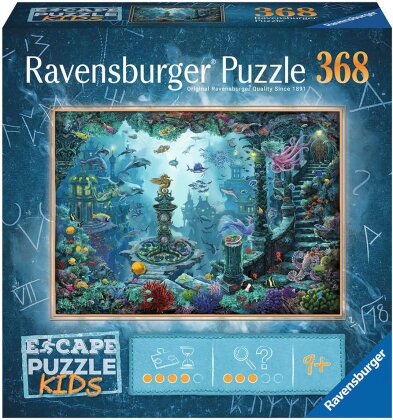 Puzzle Escape Kids Underwater - 368 Teile, puzzeln und Rätsel