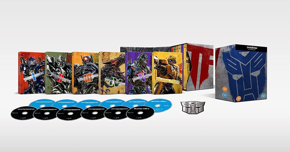 Bumblebee + Transformers 1-5 - 6-Movie Collection (Limited Edition, Steelbook, 6 4K Ultra HDs + 6 Blu-rays)