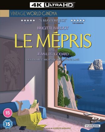 Le mépris (1963) (Vintage World Cinema, 60th Anniversary Edition, Restaurierte Fassung, 4K Ultra HD + Blu-ray)