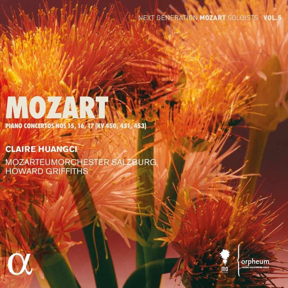 Claire Huangci, Mozarteumorchester Salzburg & Wolfgang Amadeus Mozart (1756-1791) - Piano Concertos Nos. 15, 16, 17 (Kv 450, 451, 453)