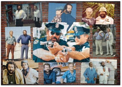 Bud Spencer & Terence Hill - Puzzle Poster Wand Nr. 002 (1000 Teile)