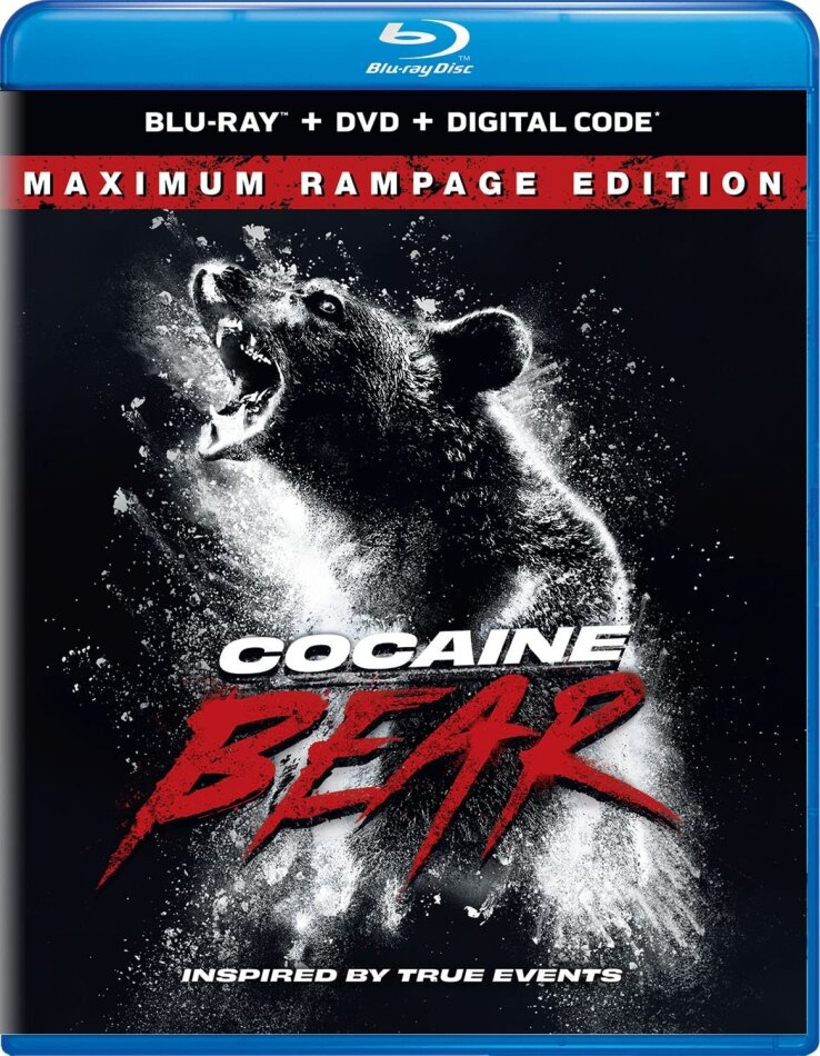 Cocaine Bear (2023) (Maximum Rampage Edition, Blu-ray + DVD)