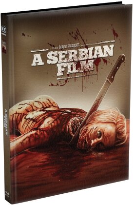 A Serbian Film (2010) (Cover C, Wattiert, Limited Edition, Mediabook, Blu-ray + DVD + CD)
