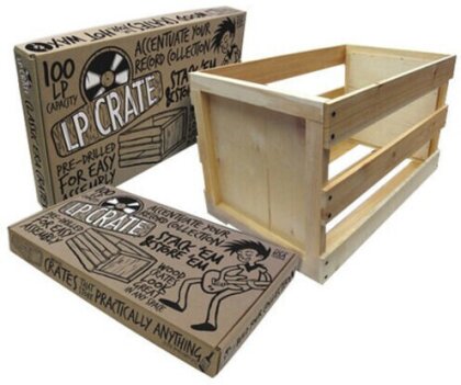 Vinyl Styl Vsrs04 Original Lp Crate 100 Cap Wood