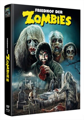 Friedhof der Zombies (1985) (Wattiert, Edizione Limitata, Mediabook, Blu-ray + 2 DVD)