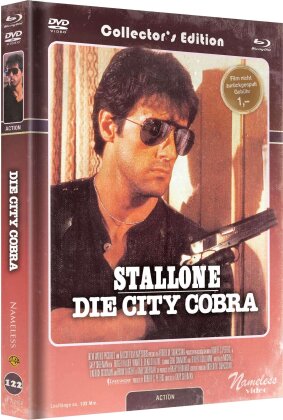 Die City Cobra (1986) (Cover C, Collector's Edition, Edizione Limitata, Mediabook, Blu-ray + DVD)