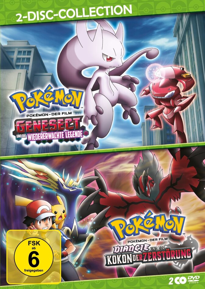 Pokémon - Der Film - Genesect und die wiedererwachte Legende / Diancie und der Kokon der Zerstörung (2 DVDs)