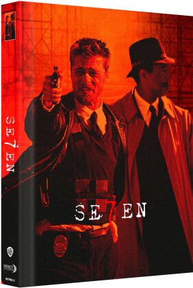 Se7en (1995) (Cover C, Édition Limitée, Mediabook, Uncut, Blu-ray + DVD)