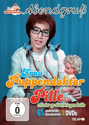 Abendgruss (bekannt aus "Unser Sandmännchen") - Frau Puppendoktor Pille mit der grossen, klugen Brille: 61 spannende Geschichten (3 DVDs)