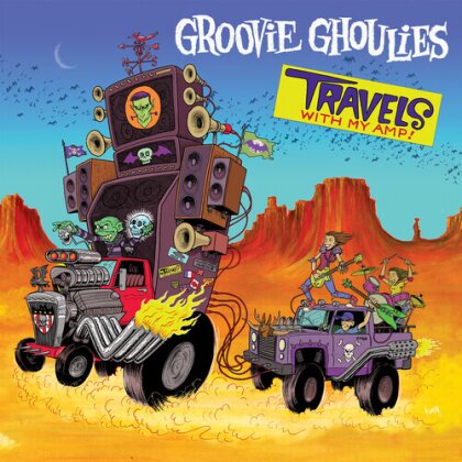 Groovie Ghoulies - Travels With My Amp (2023 Reissue, Blue/Green Galaxy Vinyl, LP)