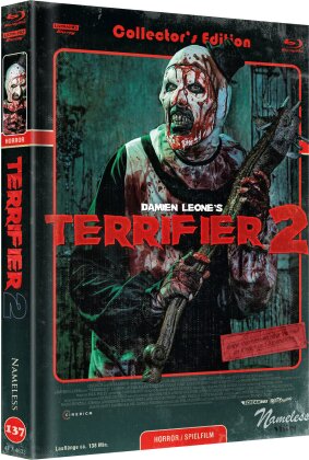 Terrifier 2 (2022) (Cover F, Édition Collector, Édition Limitée, Mediabook, Uncut, 4K Ultra HD + Blu-ray)