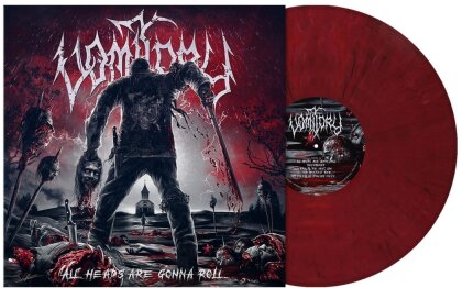 Vomitory - All Heads Are Gonna Roll (Poster, Limited Edition, crimson red marbled vinyl, LP + Digital Copy)