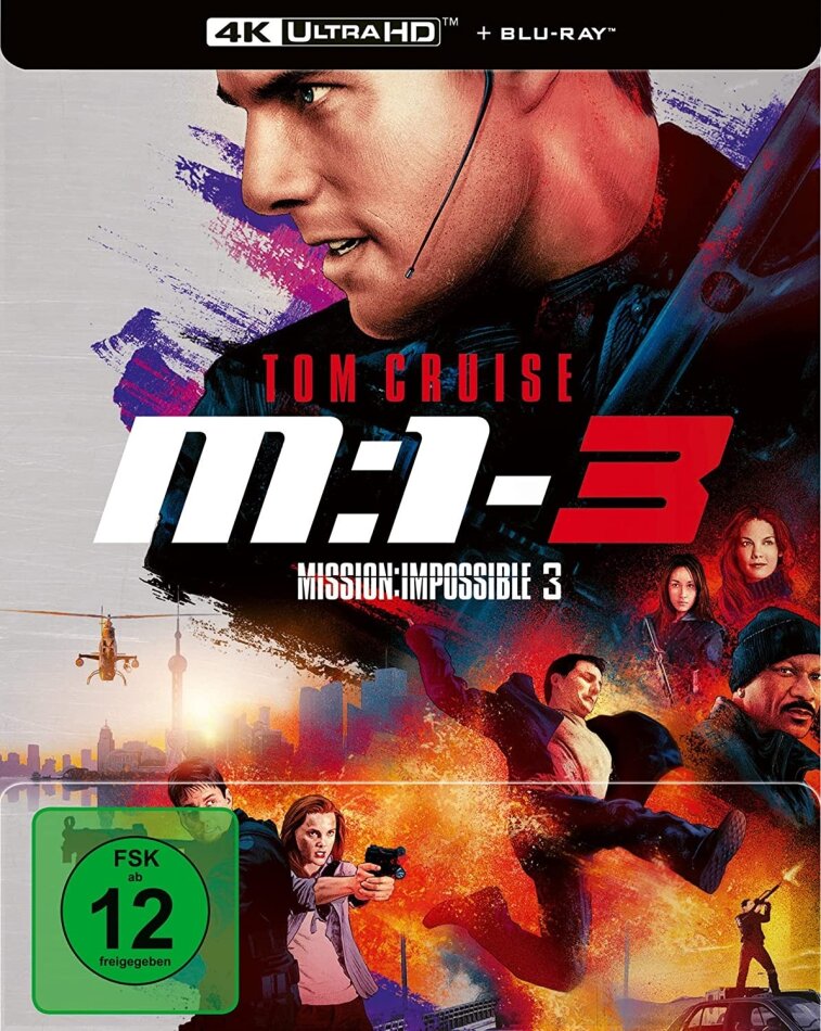 M:I-3 - Mission: Impossible 3 (2006) (Limited Edition, Steelbook, 4K Ultra HD + Blu-ray)